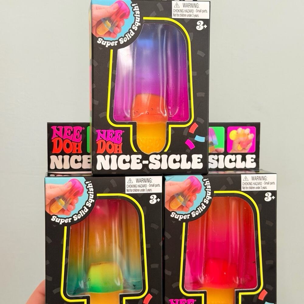 NEEDOH NICE-SICLE LOT BUNDLE Rainbow Pink Yellow Blue Purple -SEALED- Authentic!